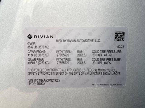 2023 Rivian R1T Adventure