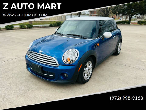 2013 MINI Hardtop for sale at Z AUTO MART in Lewisville TX