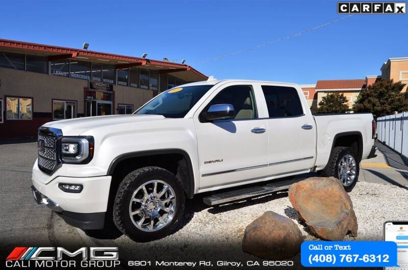 2018 GMC Sierra 1500 for sale at Cali Motor Group in Gilroy CA
