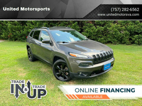 2018 Jeep Cherokee for sale at United Motorsports in Virginia Beach VA