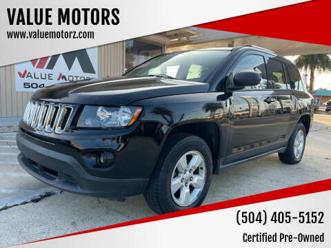 2014 Jeep Compass for sale at VALUE MOTORS in Kenner LA