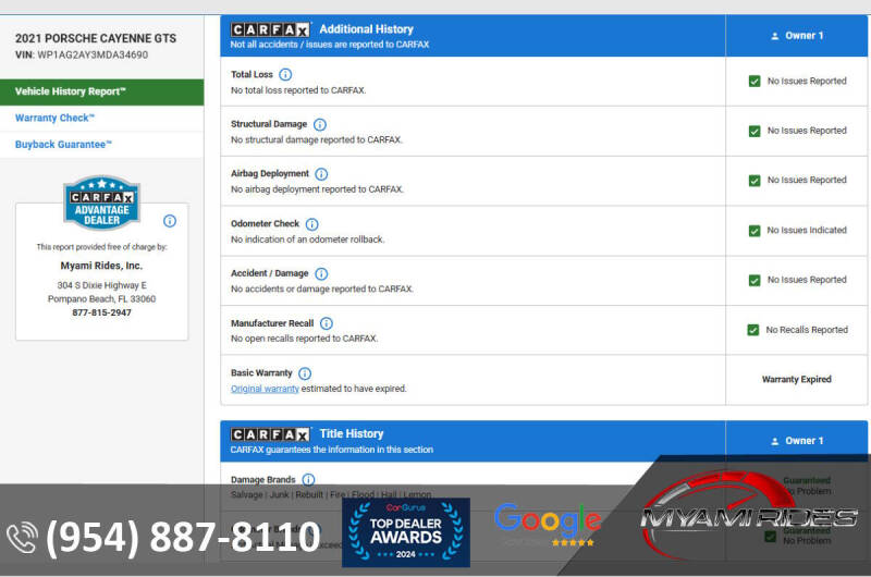 2021 Porsche Cayenne GTS