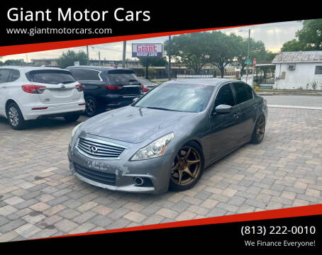 2012 Infiniti G37 Sedan for sale at Giant Motor Cars in Tampa FL