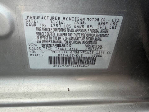 2013 Nissan Versa 1.6 SV