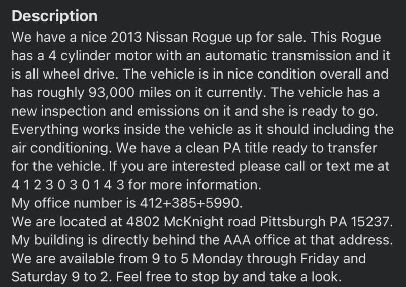 2013 Nissan Rogue SV