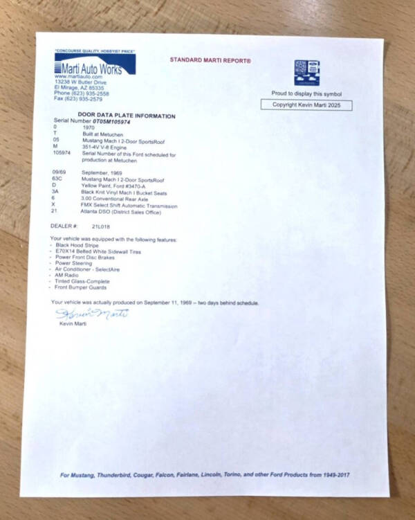 1970 Ford Mustang