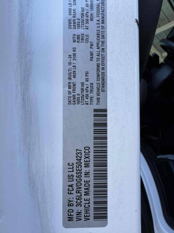 2025 RAM ProMaster