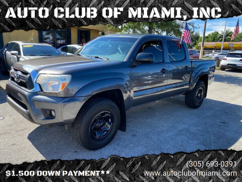 2013 Toyota Tacoma for sale at AUTO CLUB OF MIAMI, INC in Miami FL