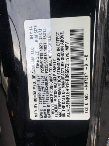 2014 Honda Odyssey Touring Elite