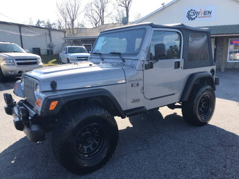 2002 Jeep Wrangler for sale at Driven Pre-Owned in Lenoir NC