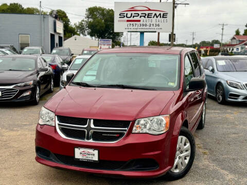 2016 Dodge Grand Caravan for sale at Supreme Auto Sales in Chesapeake VA