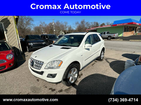 2011 Mercedes-Benz M-Class for sale at Cromax Automotive in Ann Arbor MI