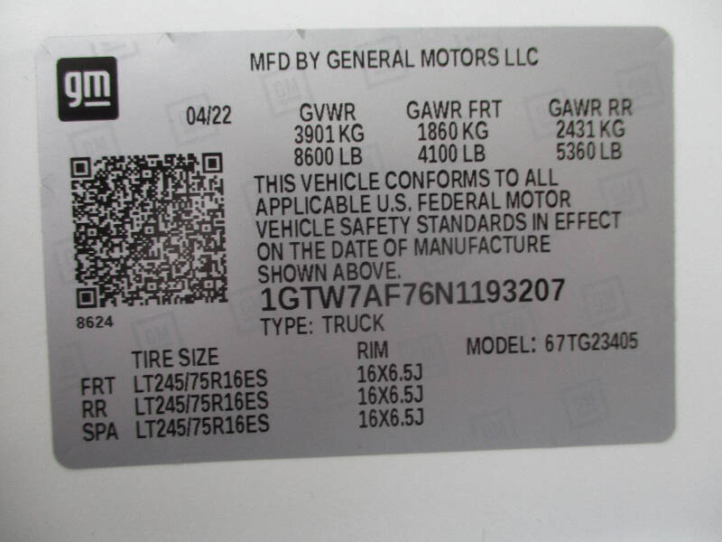 2022 GMC Savana 2500