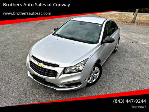 2015 Chevrolet Cruze for sale at Brothers Auto Sales of Conway in Conway SC
