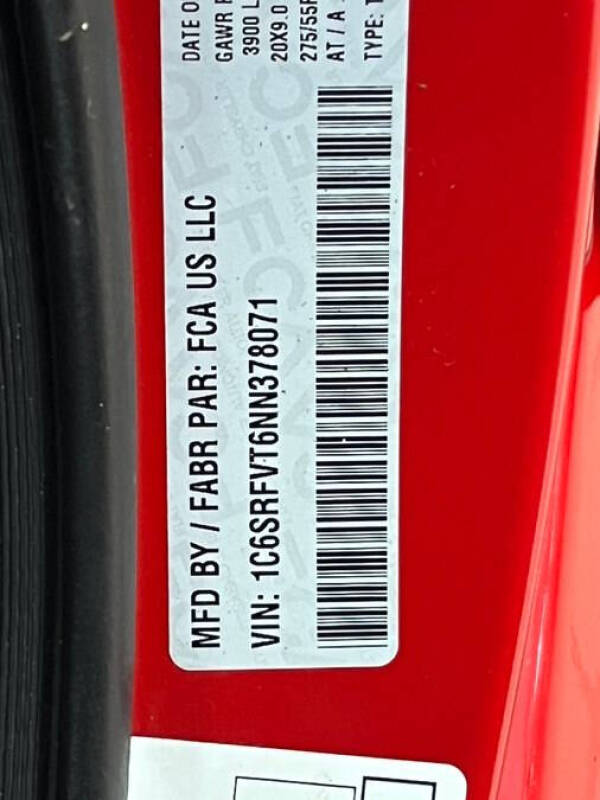 2022 RAM 1500