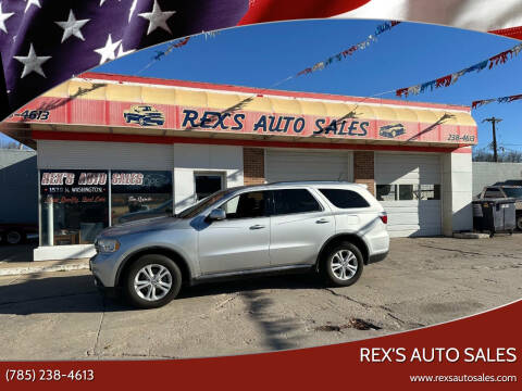 2011 Dodge Durango for sale at Rex's Auto Sales in Junction City KS