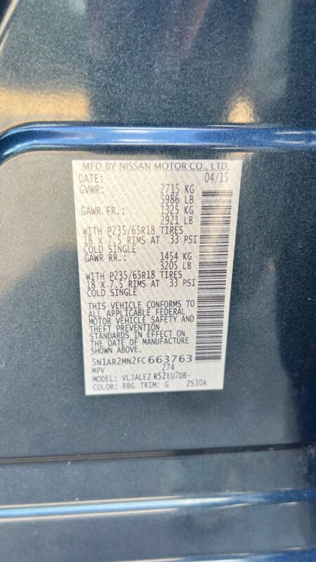 2015 Nissan Pathfinder