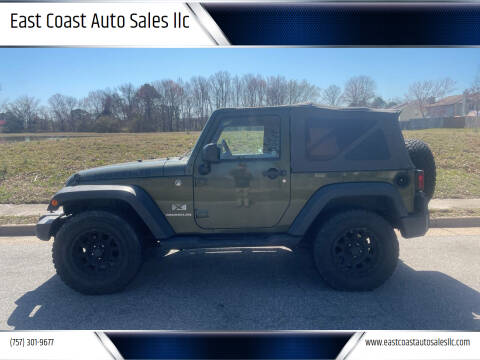 2008 Jeep Wrangler for sale at East Coast Auto Sales llc in Virginia Beach VA