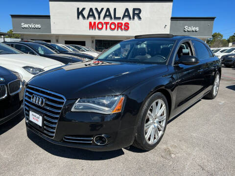 2011 Audi A8 L for sale at KAYALAR MOTORS in Houston TX