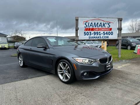 2015 BMW 4 Series for sale at Siamak's Car Company llc in Woodburn OR