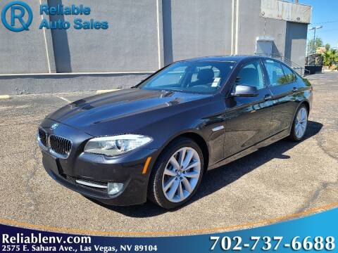 2012 BMW 5 Series for sale at Reliable Auto Sales in Las Vegas NV