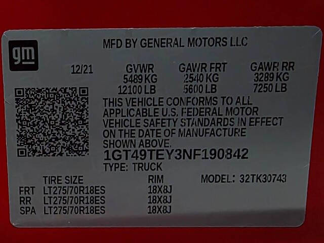 2022 GMC Sierra 3500HD