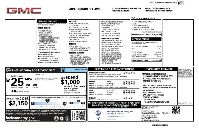 2024 GMC Terrain SLE