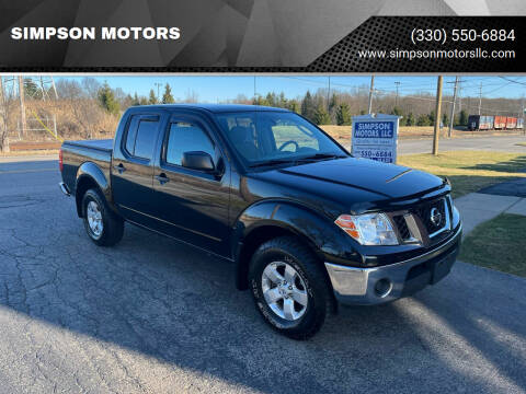 2010 Nissan Frontier for sale at SIMPSON MOTORS in Youngstown OH
