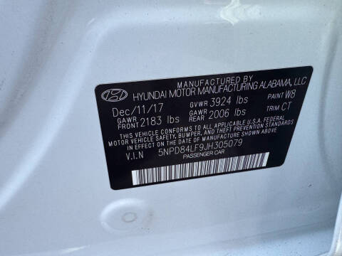 2018 Hyundai Elantra Value Edition