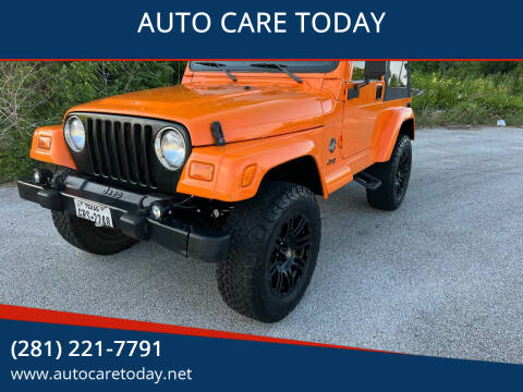 Jeep Wrangler For Sale in Spring, TX - AUTO CARE TODAY