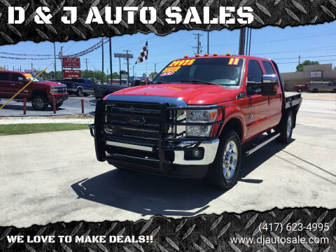 2011 Ford F-250 Super Duty for sale at D & J AUTO SALES in Joplin MO