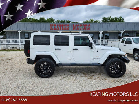 2012 Jeep Wrangler Unlimited for sale at KEATING MOTORS LLC in Sour Lake TX