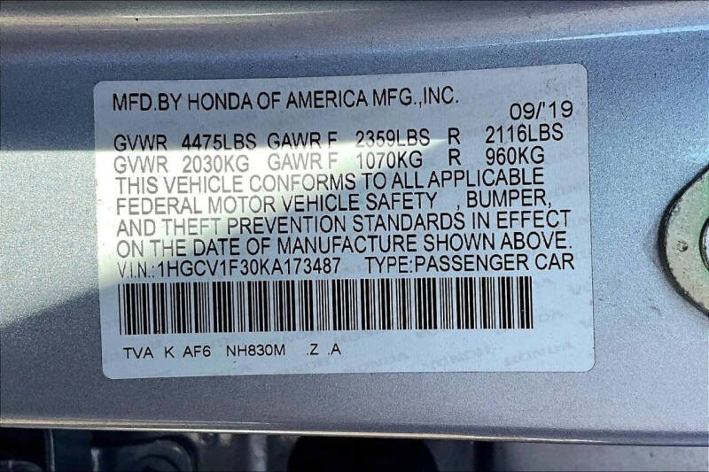 2019 Honda Accord Sport