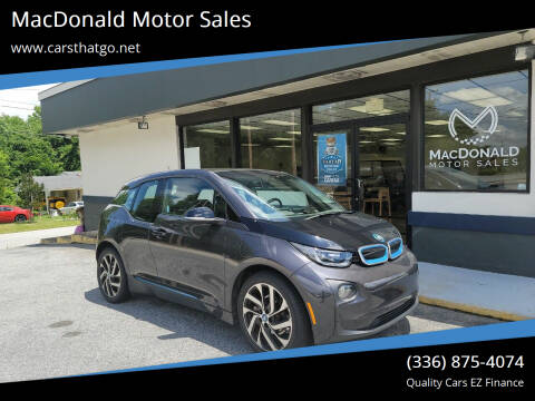 2015 BMW i3 for sale at MacDonald Motor Sales in High Point NC