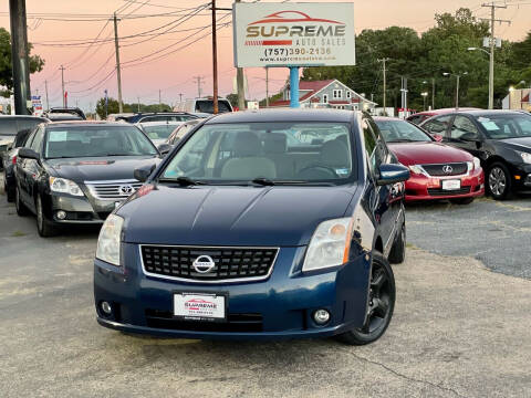 2008 Nissan Sentra for sale at Supreme Auto Sales in Chesapeake VA