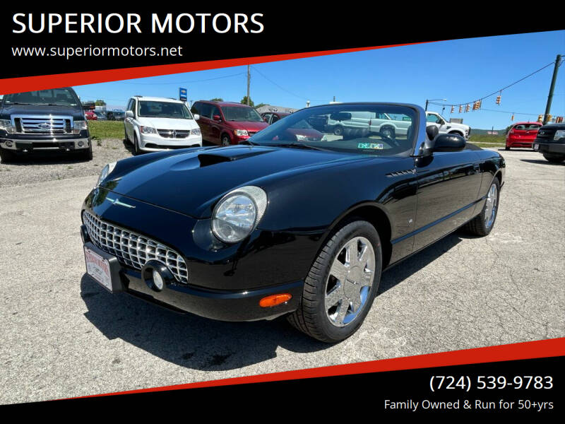 2002 Ford Thunderbird for sale at SUPERIOR MOTORS in Latrobe PA