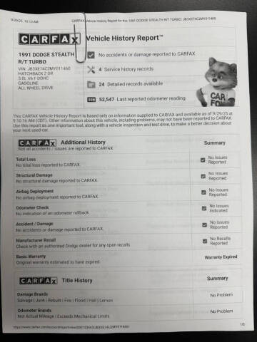 1991 Dodge Stealth R/T Turbo