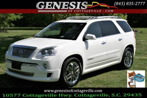 2011 GMC Acadia for sale at Genesis Of Cottageville in Cottageville SC