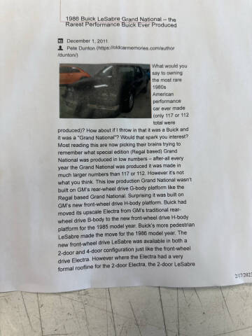 1986 Buick LeSabre Custom