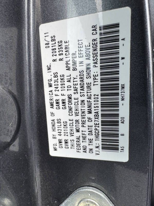 2011 Honda Accord EX