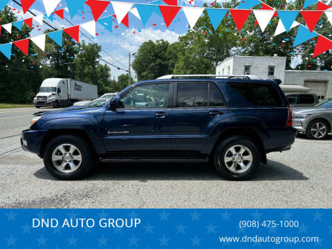 2004 Toyota 4Runner for sale at DND AUTO GROUP in Belvidere NJ