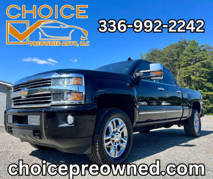 2015 Chevrolet Silverado 2500HD for sale at CHOICE PRE OWNED AUTO LLC in Kernersville NC