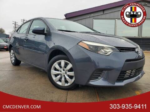 2016 Toyota Corolla for sale at Colorado Motorcars in Denver CO