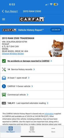 2013 RAM 2500 Tradesman