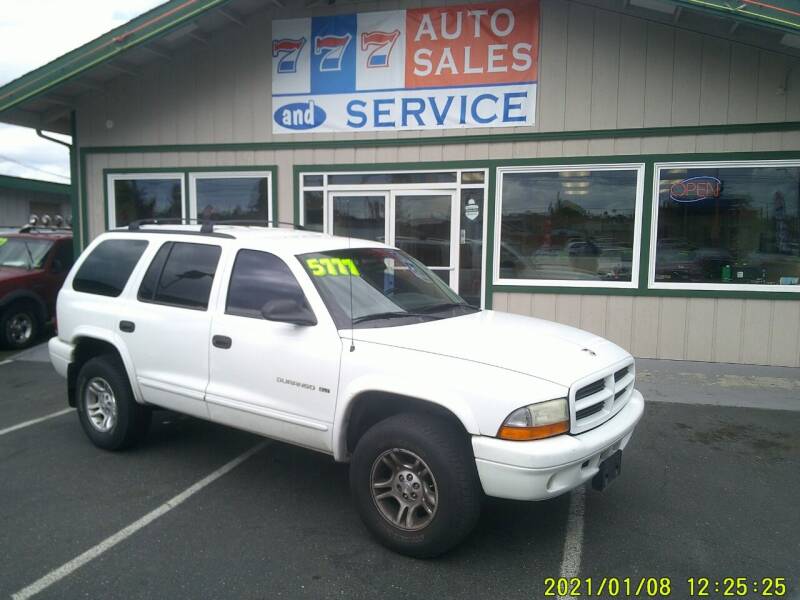 2001 Dodge Durango for sale at 777 Auto Sales and Service in Tacoma WA