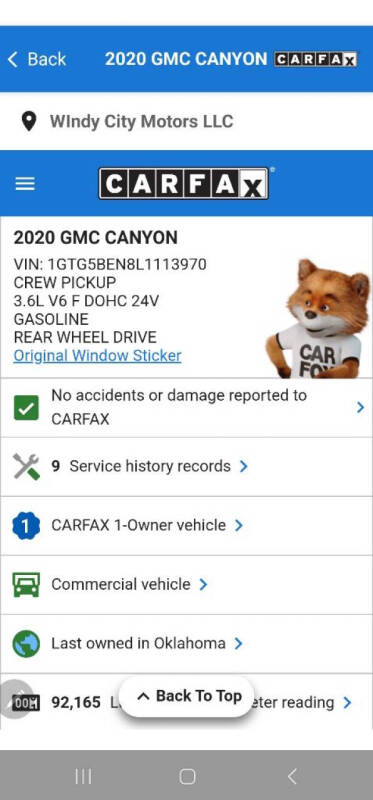 2020 GMC Canyon