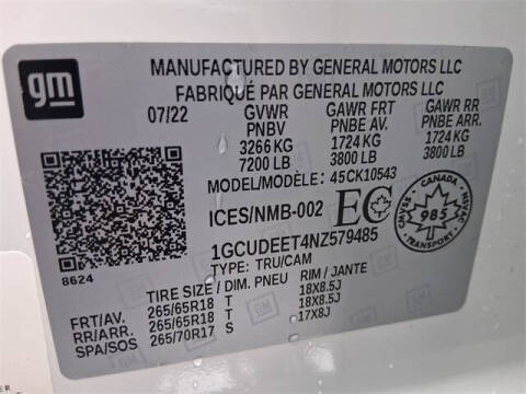 2022 Chevrolet Silverado 1500