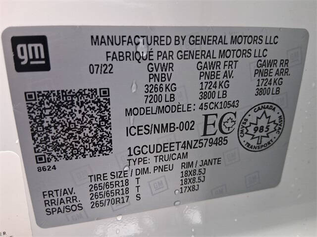 2022 Chevrolet Silverado 1500