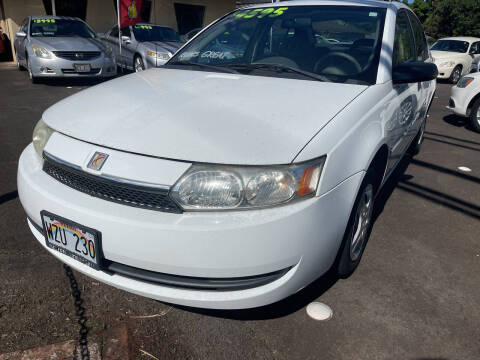 2003 Saturn Ion for sale at PACIFIC ISLAND AUTO SALES in Wahiawa HI