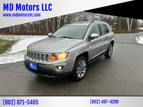 2017 Jeep Compass for sale at MD Motors LLC in Williston VT